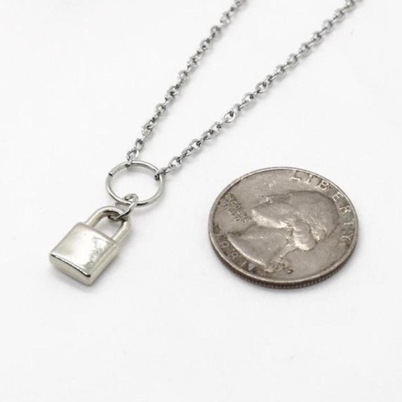 Mini Lock Necklace - Picture 3 of 4